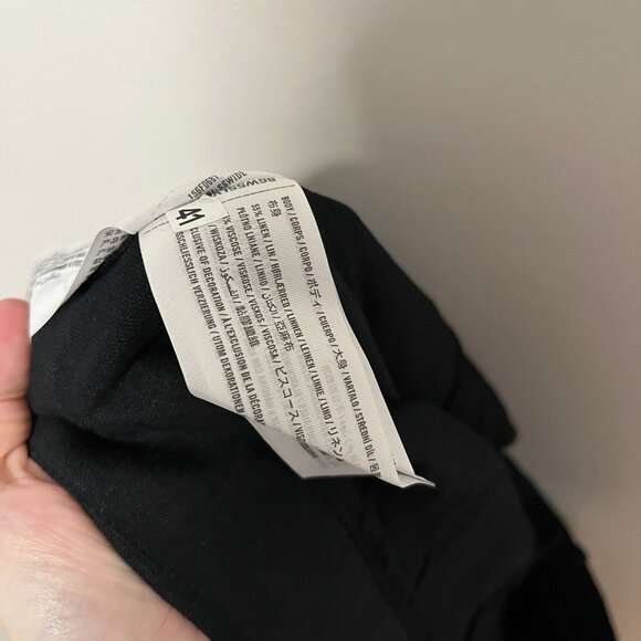 Abercrombie & Fitch NWT High Rise Ultra Wide Leg Linen Blend Black Pants Size 34 - Picture 5 of 8